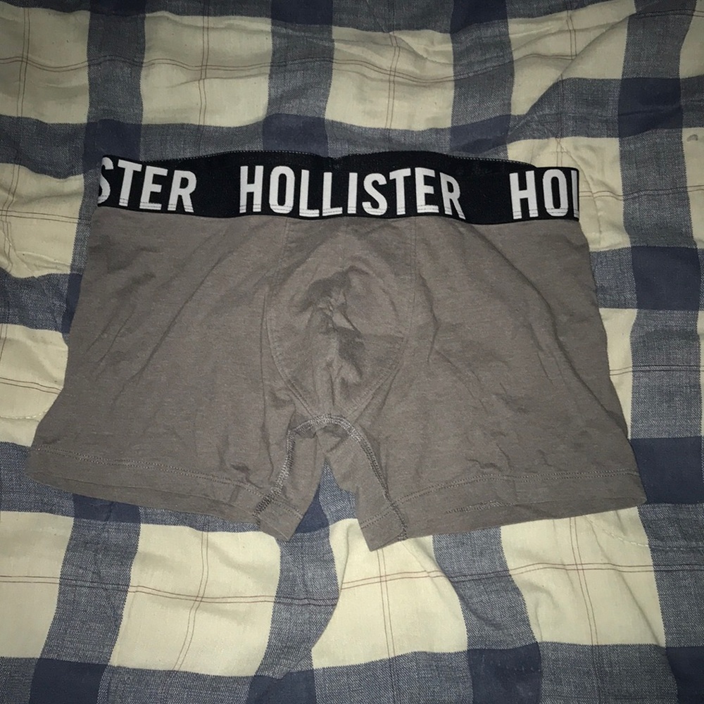 Grey And Black Hollister Boxer Briefs